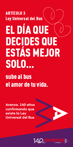 Imagen campaña Ley Universal, artículo 3. E día que decides que estás mejor solo... sube al bus el amor de tu vida.