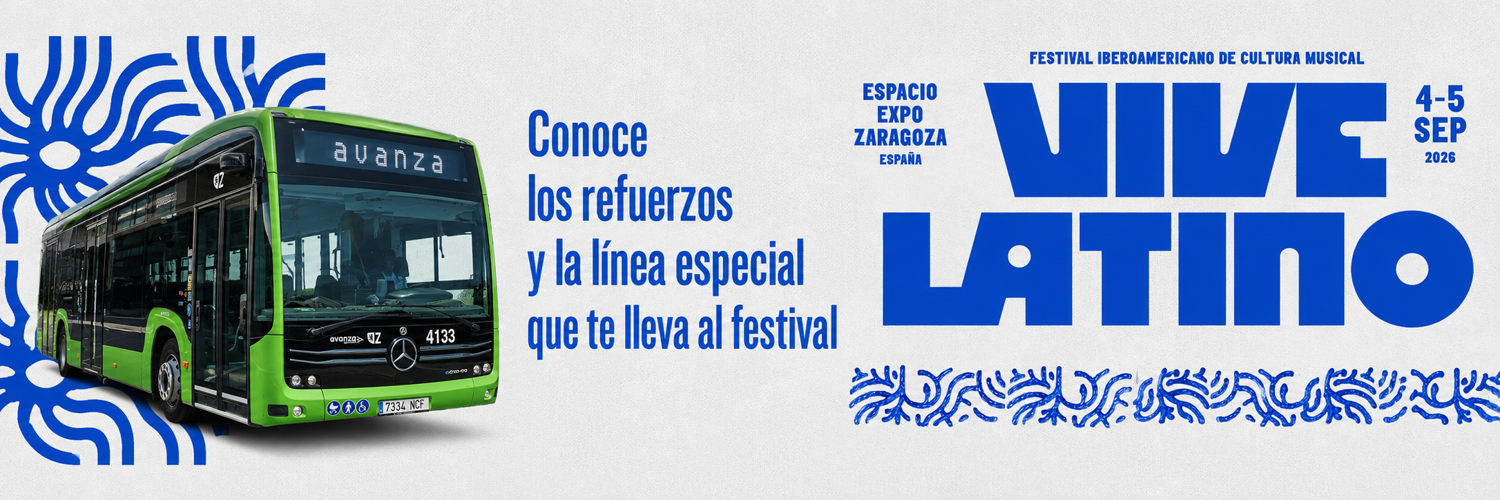 Banner con el diseño del cartel del Vive Latino 2026